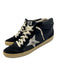 Golden Goose Shoe Size 40 Dark Blue & White Suede leather Lace Up Sneakers Dark Blue & White / 40