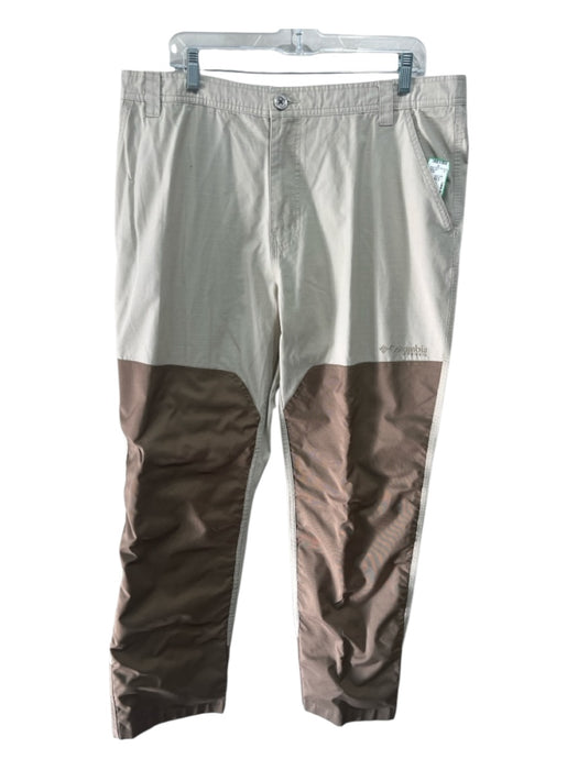 Columbia Size 36 Beige Cotton Blend Double Knee Khakis Men's Pants Beige / 36