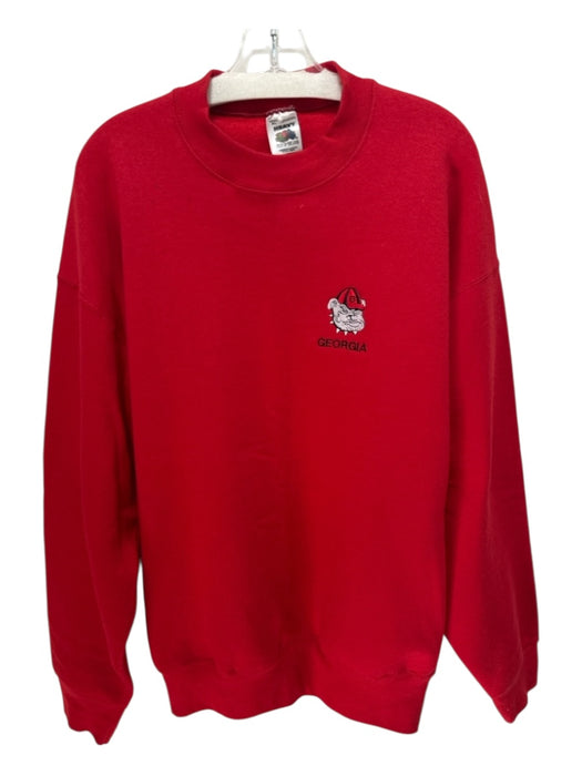 No Brand Size XL Red Cotton Blend UGA Sweatshirt Men's Long Sleeve Shirt Red / XL