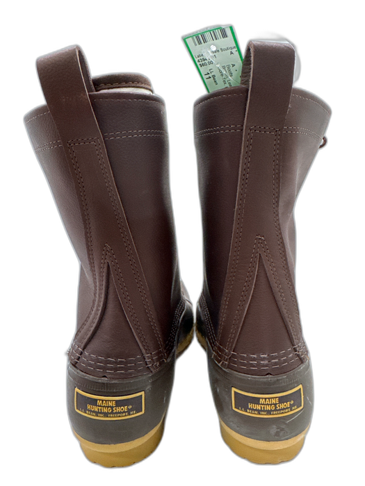 LL Bean Shoe Size 11 Brown Leather & Rubber Lace Up Gore-Tex Lace Up Men's Boots Brown / 11