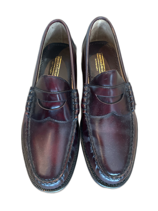 Johnston & Murphy Shoe Size 11 Brown Leather Slip On Loafer Dress Men's Shoes Brown / 11