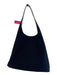 Salvatore Ferragamo Black Fabric Top Handle Magnetic Snap Closure Zip Pocket Bag Black / M