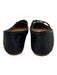 Alohas Shoe Size 38 Black Satin round toe Strap Bow Detail Ballet Flats Black / 38