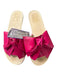 Kate Spade Shoe Size 8 Magenta Leather Bow Mule Sandals Magenta / 8