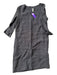 Nuthatch Size S Charcoal Linen Long Sleeve Striped Midi Dress Charcoal / S