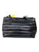 Think Royln Black Polyester Quilted Multiple Straps Magnetic Snap Closure Bag Black