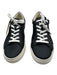 Dolce Vita Shoe Size 6.5 Black & White Leather Upper Perforated Low Top Sneakers Black & White / 6.5
