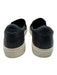 Ugg Shoe Size 6 Black & White Leather Upper Round Toe Elastic Slip On Sneakers Black & White / 6