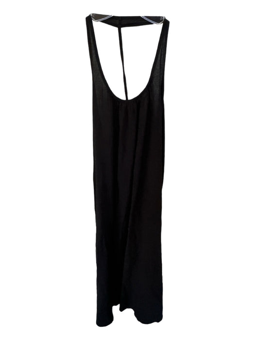 9 Seed Size One Size Black Cotton Racerback Maxi Dress Black / One Size