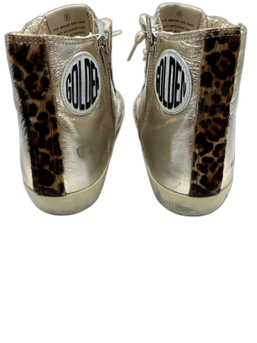 Golden Goose Shoe Size 39 Platinum, Gold, Silver, Brown High Top Laces Sneakers Platinum, Gold, Silver, Brown / 39