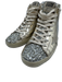 Golden Goose Shoe Size 39 Platinum, Gold, Silver, Brown High Top Laces Sneakers Platinum, Gold, Silver, Brown / 39
