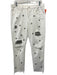 Blank NYC Size 29 White & Silver Cotton Distressed Beading Low Rise Jeans White & Silver / 29