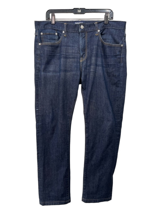 DENIM Size 36 Dark Wash Cotton Blend Solid Jean Men's Pants 36