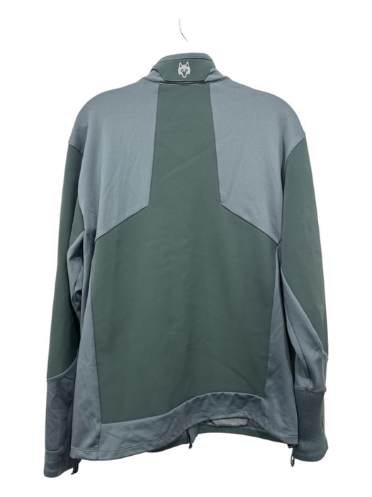 Greyson Size L Green Synthetic Solid Zip UP Men's Jacket Green / L