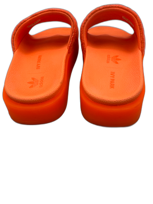 Adidas x Ivy Park Shoe Size 7 Neon Orange textile upper Terry Cloth Sandals Neon Orange / 7