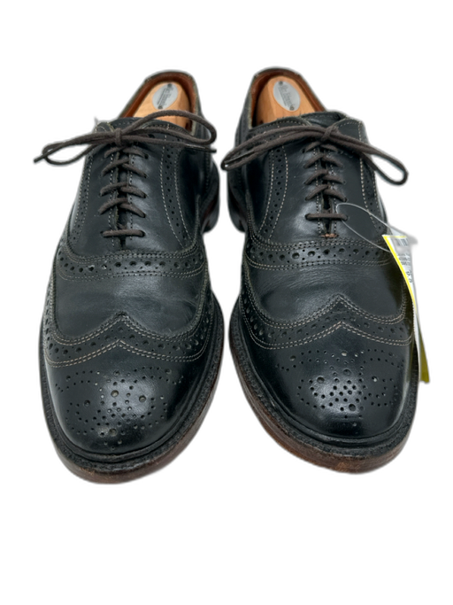 Allen Edmonds Shoe Size 9.5 Black Leather Broguing Dress Men's Shoes — Labels Resale Boutique