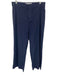 Frank & Eileen Size 4 Navy Blue Cotton Blend Belt Loops Trouser Pants Navy Blue / 4