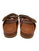 Gucci Shoe Size 37 Beige & Tan textile upper Woven Gold Tone Logo Velcro Sandals Beige & Tan / 37