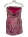 Katie May Size XS Pink & Gold Polyester Blend Strapless Floral Jacquard Dress Pink & Gold / XS