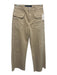Veronica Beard Jeans Size 27 Beige Cotton High Rise Cargo Pockets Raw Hem Jeans Beige / 27