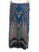 Caballero Size XS Blue, White, Pink Polyester Elastic Waist Multi Pattern Skirt Blue, White, Pink / XS