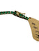 Green & Gold 925 Silver Faceted Stone Tennis Thin Hinge Clasp Necklace Green & Gold