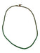 Green & Gold 925 Silver Faceted Stone Tennis Thin Hinge Clasp Necklace Green & Gold