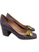 Rupert Sanderson Shoe Size 37.5 Purple & Gold Leather Croc Embossed Pumps Purple & Gold / 37.5