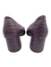 Rupert Sanderson Shoe Size 37.5 Purple & Gold Leather Croc Embossed Pumps Purple & Gold / 37.5