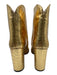 Paris Texas Shoe Size 37 Golden Beige Croc embossed Pointed Toe Shine Boots Golden Beige / 37