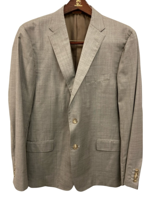 Hickey Freeman Gray Wool 2 Button Men's Suit Gray / Est L