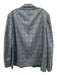 Maurizio Baldassari Blue Virgin Wool Plaid 2 Button Men's Blazer Blue / 54