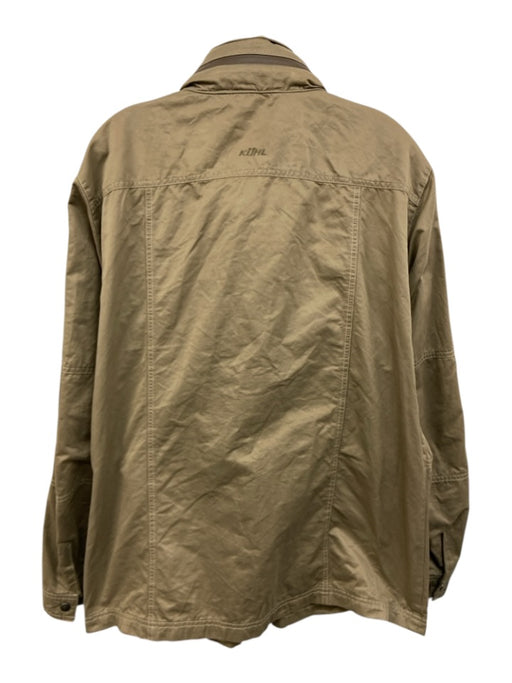 Kuhl Size L Tan Cotton Solid Zipper Men's Jacket Tan / L