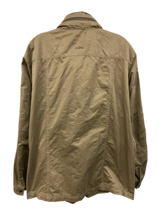 Kuhl Size L Tan Cotton Solid Zipper Men's Jacket Tan / L