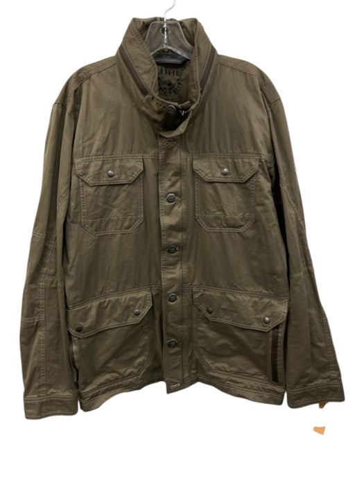 Kuhl Size L Tan Cotton Solid Zipper Men's Jacket Tan / L