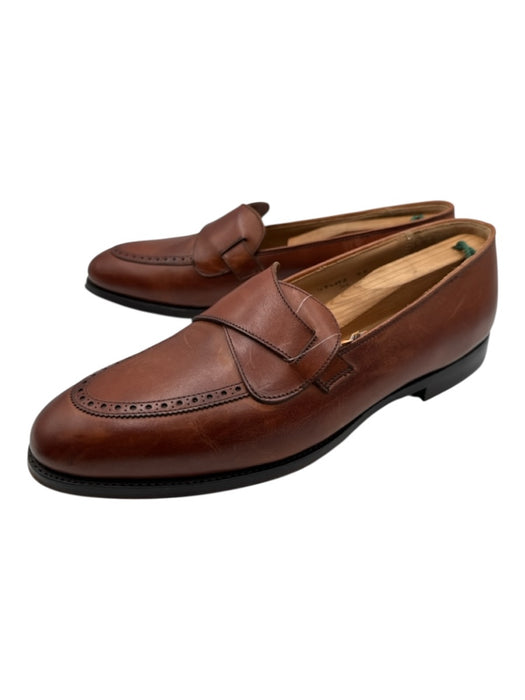 New & Lingwood Shoe Size 9E Brown Leather Solid Loafer Men's Shoes Brown / 9E