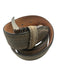 Martin Dingman Gray & Brown Suede Solid Men's Belt Gray & Brown