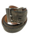 Martin Dingman Gray & Brown Suede Solid Men's Belt Gray & Brown