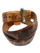 Martin Dingman AS IS Brown Leather Solid Men's Belt Brown