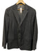 Hickey Freeman Gray Wool Solid 2 Button Men's Suit Gray / Est L