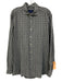 Eton Size XL Green, Blue & White Linen Blend Plaid Button Down Long Sleeve Shirt Green, Blue & White / XL