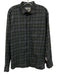 Proper Cloth Size Est L Green & Purple Cotton Plaid Men's Long Sleeve Shirt Green & Purple / Est L