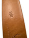 Martin Dingman AS IS Brown Leather Solid Men's Belt Brown