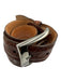 Martin Dingman Brown Leather Solid Men's Belt Brown