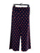 Maeve Size 30 Navy & Orange Cotton Blend Polka Dots 4 Pocket Wide Leg Pants Navy & Orange / 30