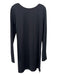 Alexander McQueen Size XL Black Viscose Blend Zip Close Long Sleeve Mini Dress Black / XL