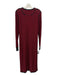 Marc Jacobs Size L Black & Red Merino Wool Long Sleeve Round Neck Ribbed Dress Black & Red / L