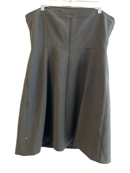 Pearl by Lela Rose Size 14 Black Polyester Strapless Back Zip Above Knee Dress Black / 14