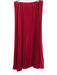 Maeve Size L Red Polyester Elastic Waist Button Detail Pleated Maxi Skirt Red / L