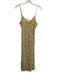 Reformation Size L Pale Yellow Viscose Sleeveless Floral Print Midi Dress Pale Yellow / L